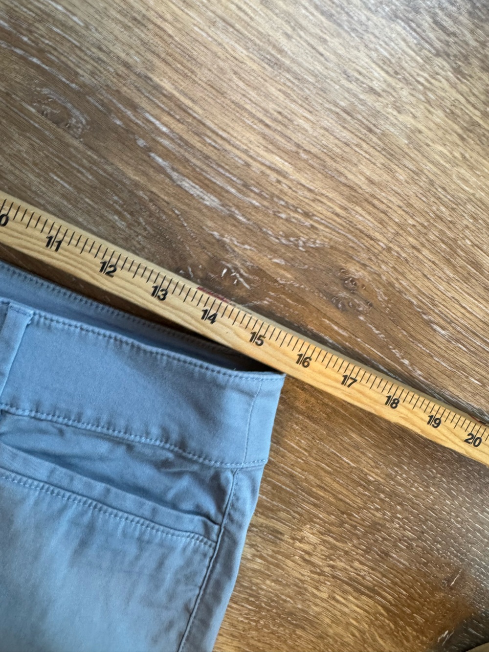 LOFT Dusty Blue Straight Crop Pant Sz 10 - Picture 11 of 13